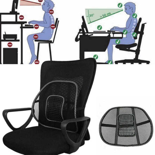 Back Support Chair Massage Cushion Mesh