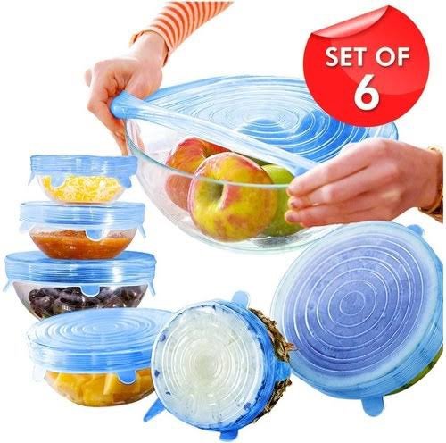 6 Pcs Silicone Lids