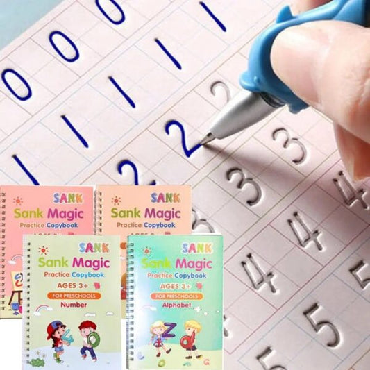 SANK Copybooks Pen Magic Copy Book Free Wiping Children’s Kids Writing