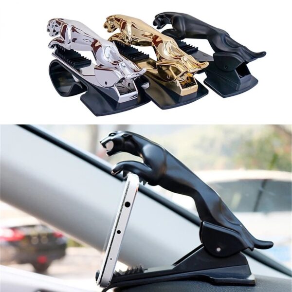 Cool Jaguar Cheetah HUD Car Phone Holder Leopard Cell Phone GPS Stand 360 Degree Mount Adjustable Clip Holder Accessories